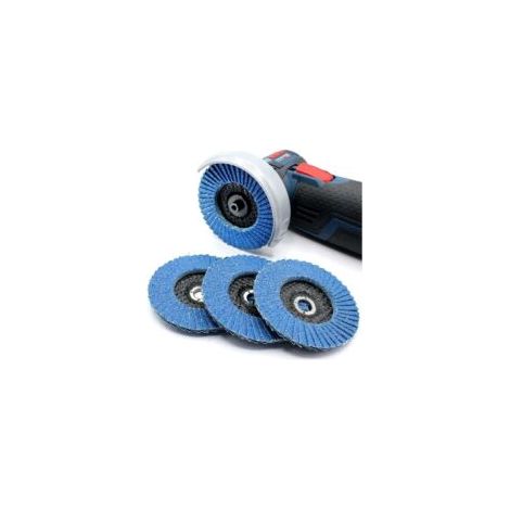 Satz mit 5 Fächerscheiben 76 x 10 mm – Körnung 60, 80, 120 für 10.8, 10.8, 12 V, 12, 76 – Zubehör für Edelstahl-Holzschleifer und Akku-Winkelschleifer – Crezuo