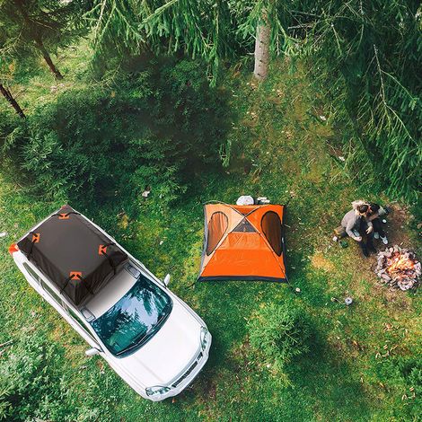 Sac de toit de voiture extérieur en tissu Oxford 425L, sac de voyage universel 420D, idéal pour le camping et les voyages. (1/5)