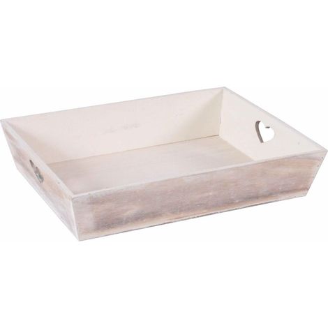Vassoio in abete bianco, 38x30x7 cm (kit da 5)