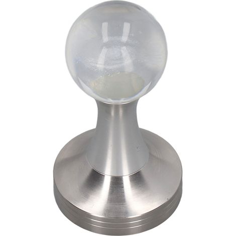 Pilon à café en acier inoxydable alimentaire avec boule cristal et pilier argenté 53mm