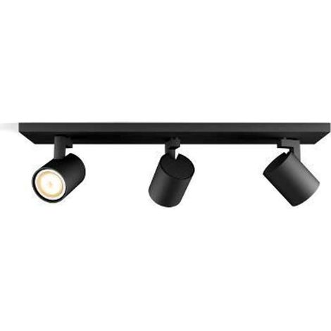 Spot de interior Hue Runner Negro 3 Cabezas Orientables (1/3)