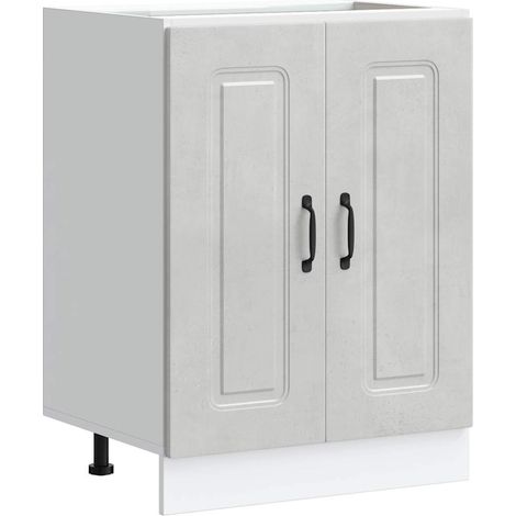 Maison Exclusive - Mobile base lavello Kalmar Grigio Cemento 60x46x81,5 cm
