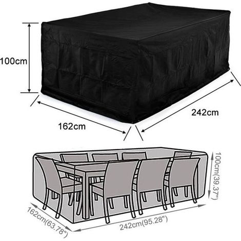 Schutzhülle – Goddess – 242 x 162 x 100 cm – 420D Oxford-Gewebe – Regendicht – Einfach zu befestigen (1/4)