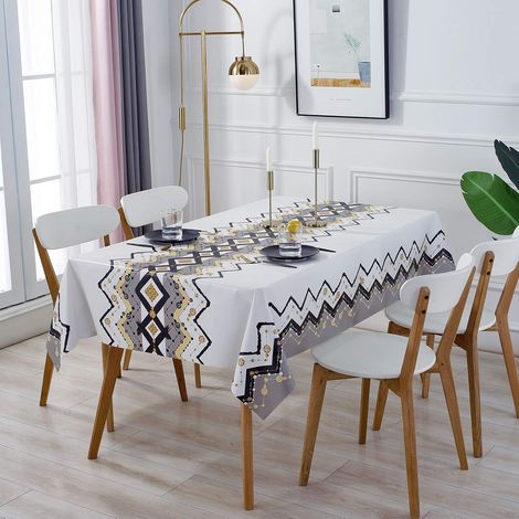 Tissu carré jetable imperméable et résistant à l'huile ménage petite nappe carrée (140140) (1/5)