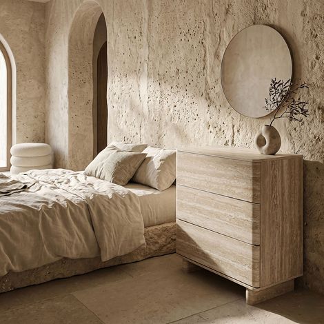 Commode - HOME DECO FACTORY - Pietra - 3 Tiroirs - Multicolore (1/5)