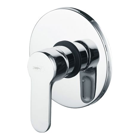 Mitigeur de douche a' encastrer se'rie Paco 130 mm en laiton chrome' pie'ces de'tache'es robinetterie