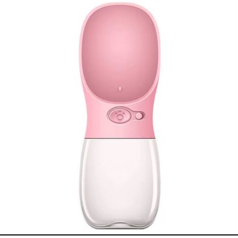 Gourde 550 ml - Gourde pour chien - Gourde de sport pour chien - Bouteille d'eau pour chien - Rose (1/5)