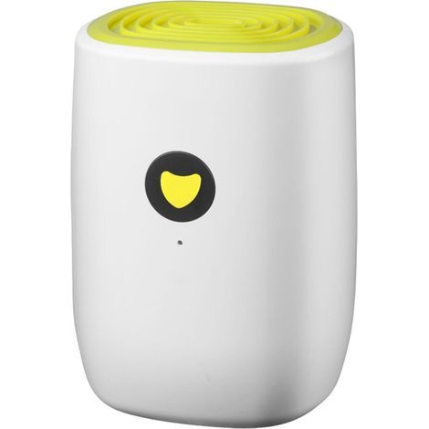 Ciel-Petit déshumidificateur portable avec réservoir d'eau de 800 ml, déshumidificateur domestique pour chambre, pièce, salle de bain, camping-car, placard, avec arrêt automatique (jaune) (1/5)