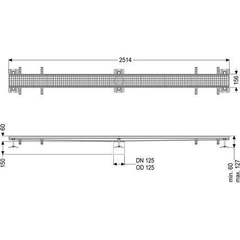 KESSEL 6115250 Gouttière en boîte Ferrofix