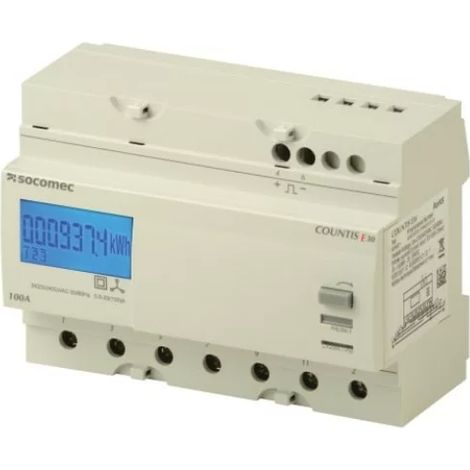 Socomec 48503005 3P energy meter, direct 100A with COUNTIS E30 3PH pulse output