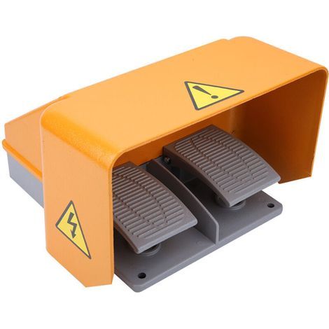 Interrupteur à pédale double YDT1-18 avec coque entièrement en aluminium (1/4)