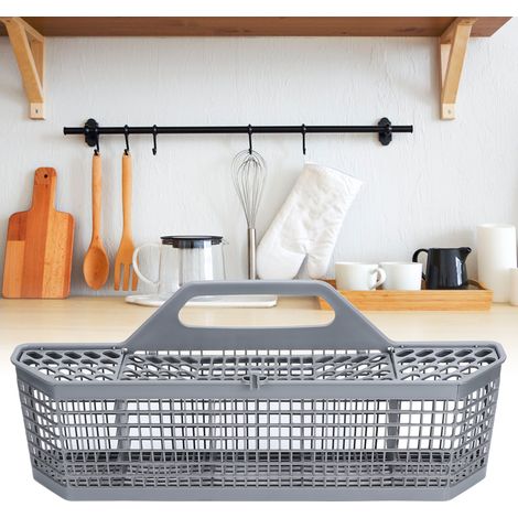 Panier de rangement universel pour lave-vaisselle, bac à couverts en plastique pour couteaux et ustensiles, compatible avec les modèles GE WD28X10128 (1/5)