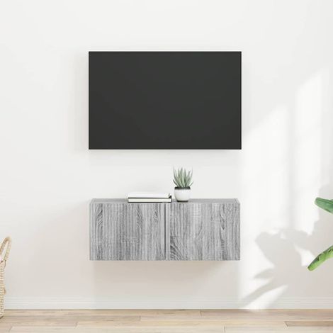 TV-Wandschrank 2 pcs Graues Sonoma 39 x 31 x 29,5 cm