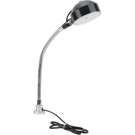 Magnetfußlampe, helle Arbeitsleuchte aus legiertem Stahl mit flexiblem Schwanenhals zum Lesen, DC24V (1/5)