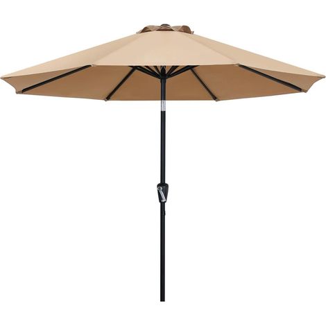 ABCCANOPY Sonnenschirm 230cm UPF 50+ knickbar wasser- und winddicht stabil Kaki (1/5)