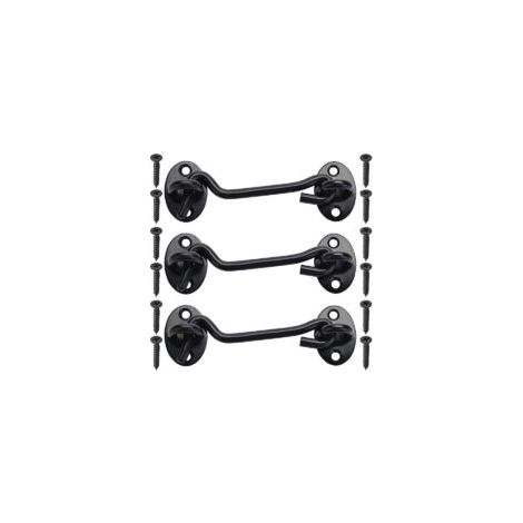 Haken- und Ösenverschluss, 2er-Pack Zubehör Geschenk 3'' Scheune, Schwerlast massiv - Crezuo (1/4)