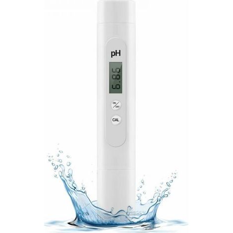 Testeur PH Mètre Électronique, Plage de Mesure de 0 à 14 pH, Testeur pH Piscine de Haute Précision, pH Metre pour Piscine, Aquarium, Eau Potable (1/5)