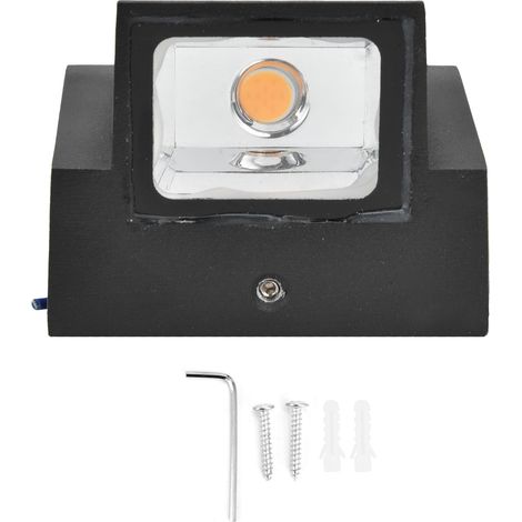 Lampe d'extérieur, Applique Murale d'extérieur COB Lumière Chaude Polyvalente pour les Couloirs pour la Cour pour les Escaliers pour la Maison