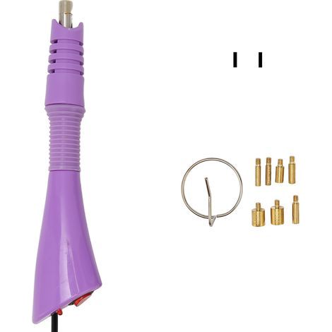 Applicateur à Fixations Chaudes avec 7 Embouts et Anneaux en Fer, Machine Économe en Énergie pour DIY Métallique, Violet, 110‑220V, Prise US (1/5)