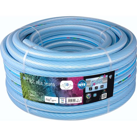 FITT NTS JEANS 3/4" (19 mm) 50 m - Tubo Azzurro per Irrigazione da Giardino, Robusto e Malleabile, per Uso Intensivo (1/4)
