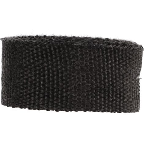 Rouleau de bande isolante thermique en fibre de verre noir pour échappement moto et voiture