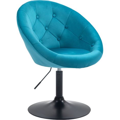 SVITA HAVANNA Sessel Lounge Clubsessel Barhocker Drehsessel Retro Petrol/Schwarz