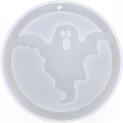Moule en silicone pour suspension décorative, résine époxy non-adhésive, démoulage facile, idéal DIY fête d'Halloween et décoration, moule à pendentif réutilisable. (1/5)