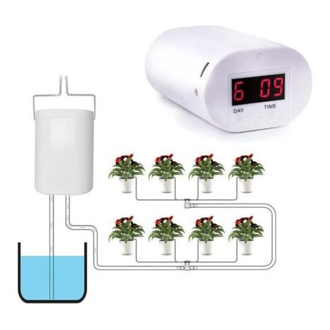 8 tête automatique pompe d'arrosage contrôleur fleurs plantes maison arroseur goutte à goutte dispositif d'irrigation pompe minuterie système outil de jardin