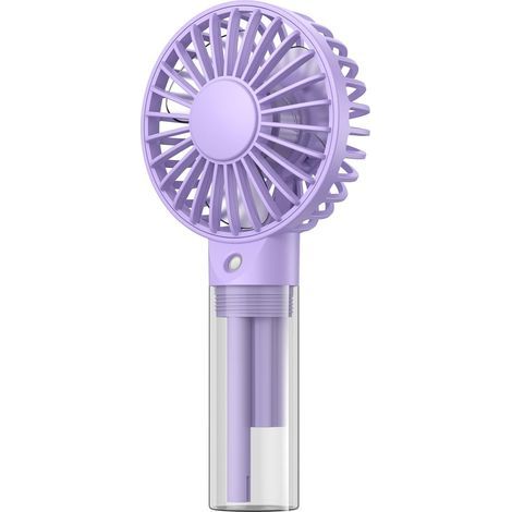 Ventilateur portable avec variateur d'intensité - Ventilateur personnel rechargeable avec brumisateur et réservoir d'eau de 32 ml - Mini ventilateur de poche rafraîchissant pour les voyages-AquaForge (1/5)