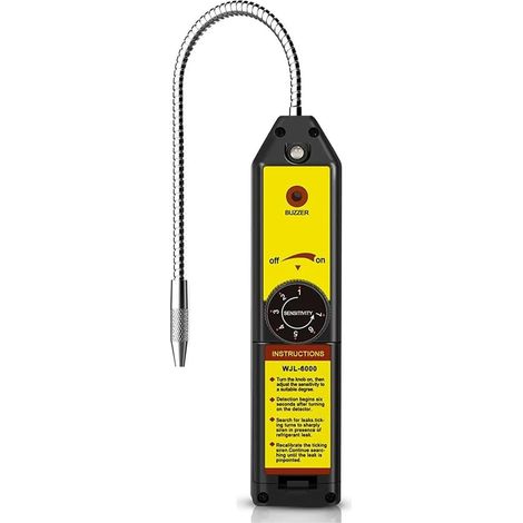 Détecteur de gaz Multi-gaz Détecteur de Fuite de réfrigérant Détecteur de Fuite d'halogène Climatiseur R22 R410A R134A R1234YF Testeur de gaz HCFC Outil de détection(Without UV-Lamp) (1/5)