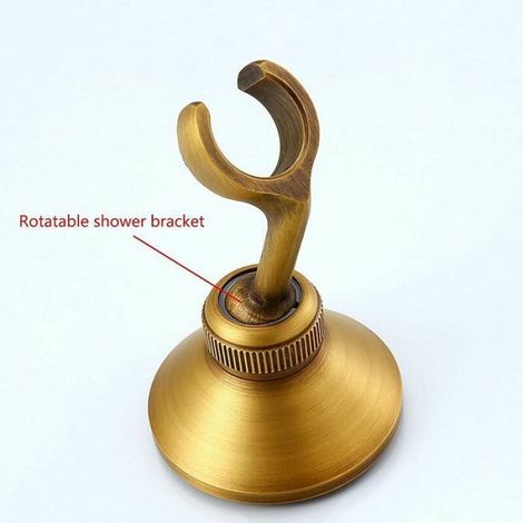 1 Kit Douchette WC, Laiton, Antique, Bidet à Main, Tuyau, Support, Toilette (1/4)