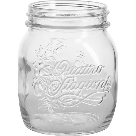 VASO ERMETICO IN VETRO PER ALIMENTI 'QUATTRO STAGIONI' 700 ml- 6 pezzi  - BORMIOLI