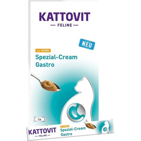 KATTOVIT GASTRO Crème au poulet - Système digestif 6x15g