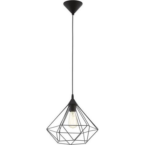 Eglo Tarbes lámpara colgante negra 32,5 cm de diámetro (1/3)