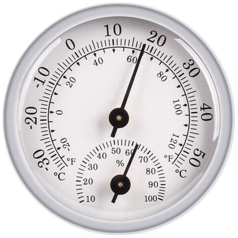 QORVA-Dripex Thermomètre et hygromètre domestique de 58 mm de haut, mini thermomètre sec et humide d'intérieur, armoire à vin à cigares, thermomètre et hygromètre polyvalents (1/4)