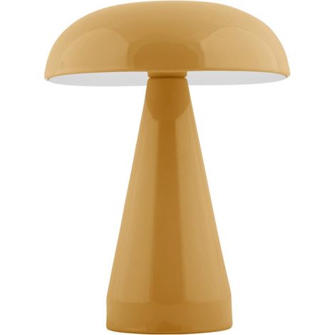 Leitmotiv Rachel lámpara de mesa LED ocre recargable por USB (1/2)
