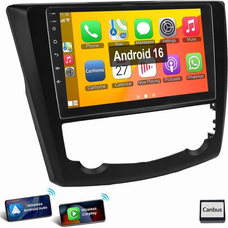 9" Pour Renault Kadjar 2015-2019 Android 16 Autoradio Carplay GPS RDS SWC 2+16G