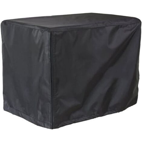Lntyq Housse de protection universelle pour générateur 66 x 51 x 51 cm - Imperméable à la poussière et aux UV - Rectangulaire - Noir (1/5)