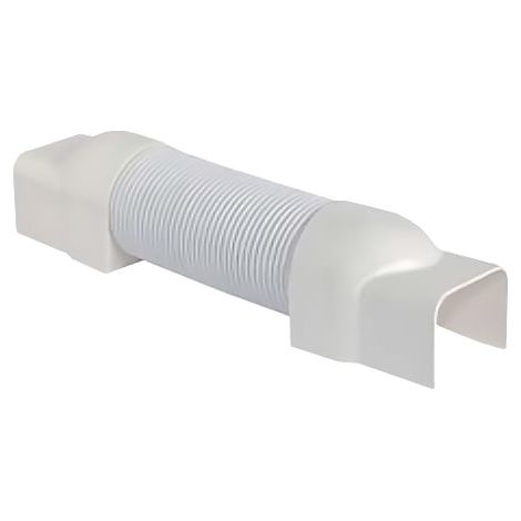 First Plast – Jonction flexible 200-700 mm – Blanc – Pour goulotte 65 x 50 mm – Adaptation facile pour configurations variées