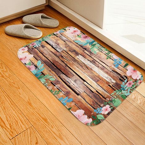 Tapis de porte antidérapant, absorbant l'eau, tapis de bain, tapis de chambre, décoration n° 1 (1/5)