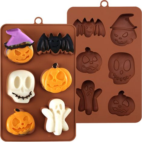 Halloween-Silikonform für Kuchen, 3D-Form zur Herstellung von Schokolade, Kuchen, Pudding, Gelee, Mousse usw. (1/4)