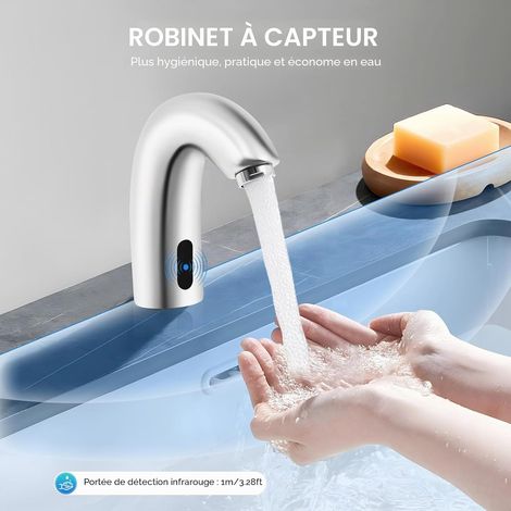 Sink Tap Infrared Sensor Faucet Faucet Automatic Basin Faucet Water Tap Bathroom 1214.8cm (1/5)