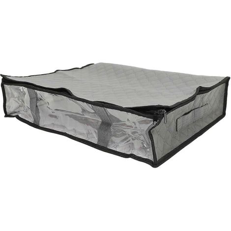 Bac de rangement sous lit en tissu non tissé, compatible avec des poignées faciles à utiliser. (1/5)