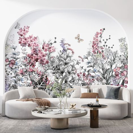 Papier peint panoramique - Fleurs - 130 cm x 86 cm (1/3)