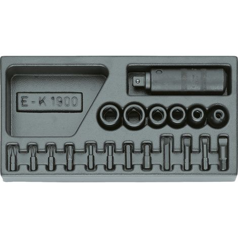 GEDORE 1500 ES-K 1900 Schraubenlöser-Sortiment 1/2" in 1/3 ES-Modul (1/5)