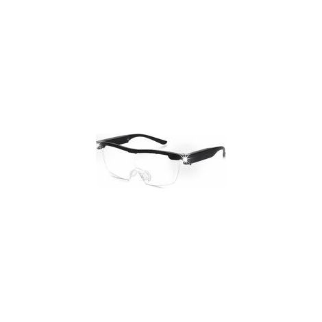 lente d'ingrandimento al 160% con luce LED ricaricabile - Potente lente d'ingrandimento - Occhiali a mani libere per lavori di precisione, artigianato, gioielleria, lettura e hobby (1/5)