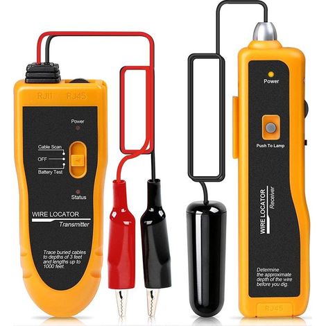Underground Cable and Wire Locator, Pet Fence Tester, Up to 2-3 Feet Deep and 1000 Feet (1/5)