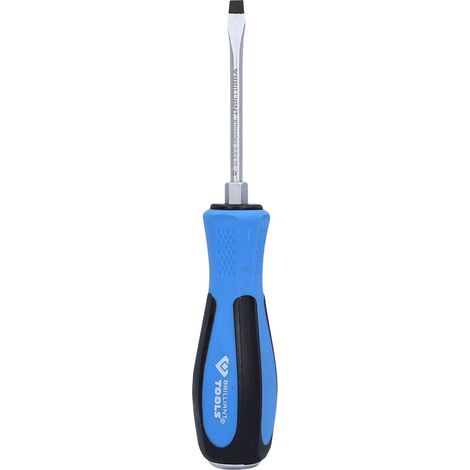 BRILLIANT TOOLS  Destornillador plano  con tapa  de impacto  5,0 x  75 mm  - BT031049 (1/5)