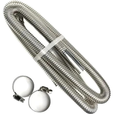Tubo de escape, acero inoxidable, compatibilidad versátil, PYG-300cm (1/2)