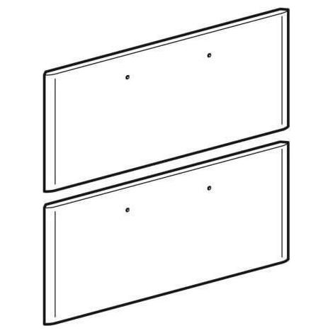 GE Schubladenfront für WTU it Breite 50 cm, grau (1/2)